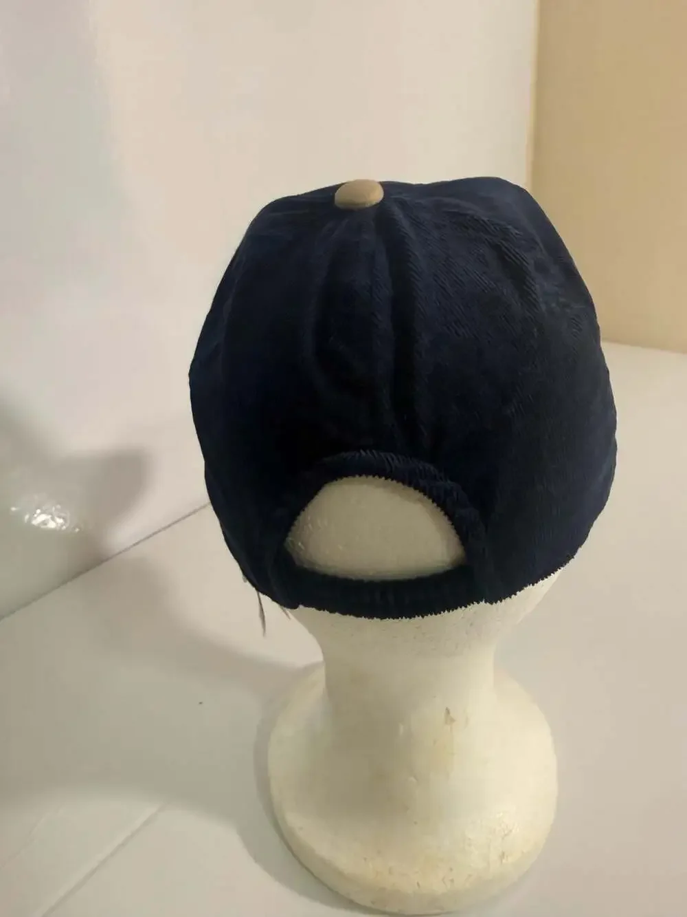 Janie and Jack Navy Blue Corduroy Dog Patch Baseball Hat